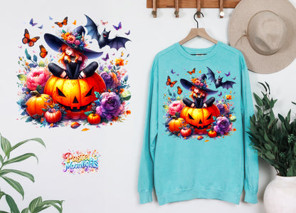 Cute Witch Design 39 DTF Print Ready to Press