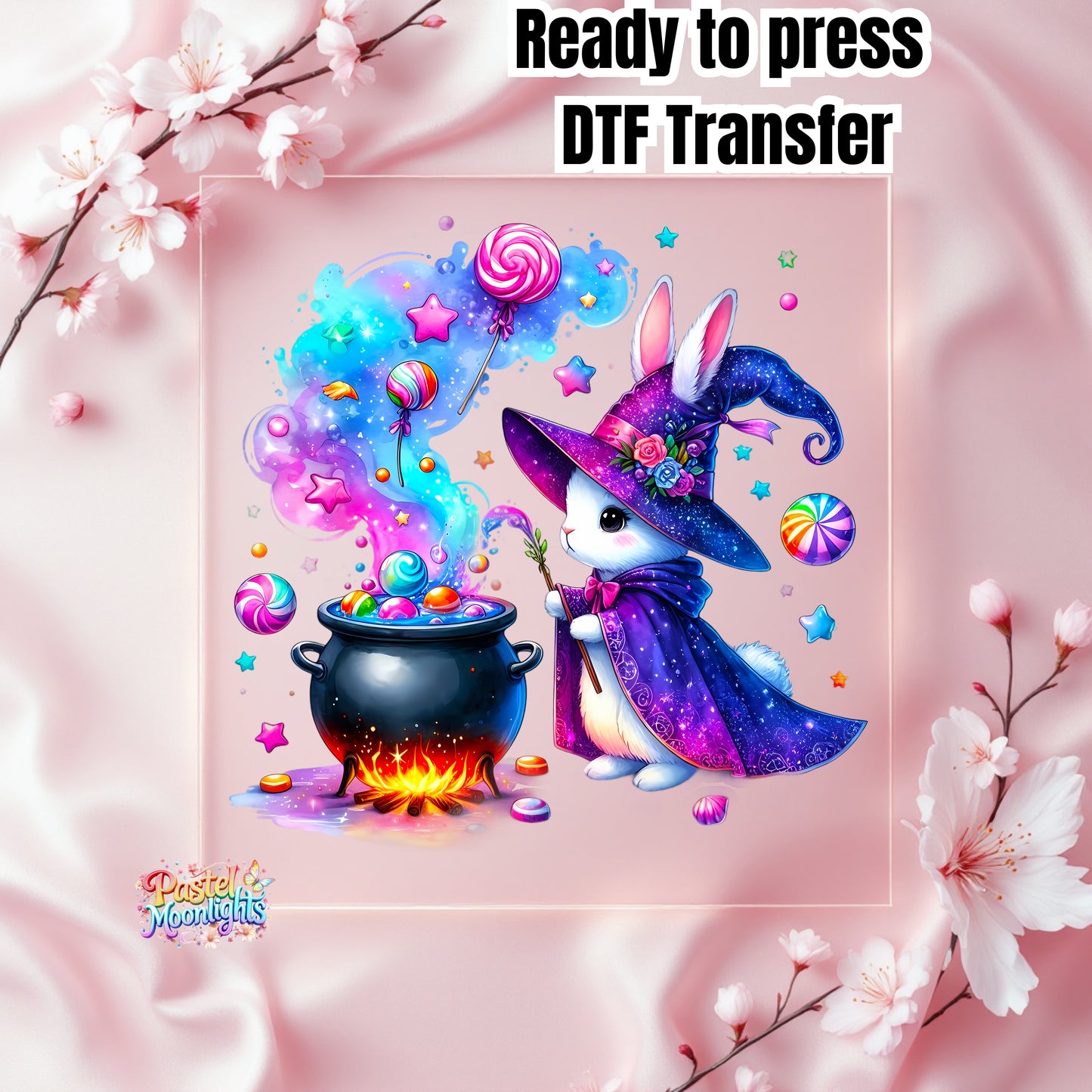 Cute Witch Design 3 DTF Print Ready to Press