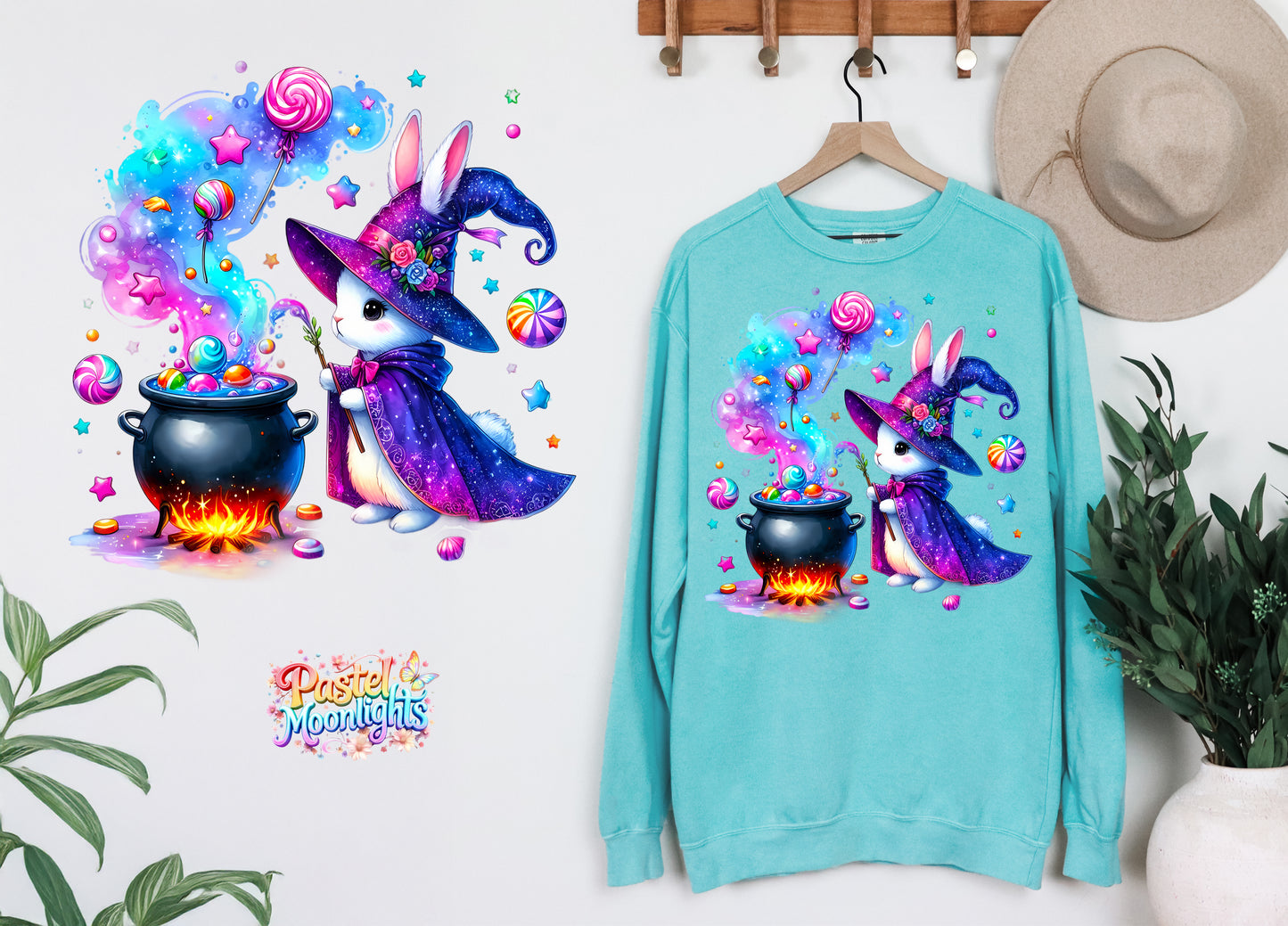 Cute Witch Design 3 DTF Print Ready to Press