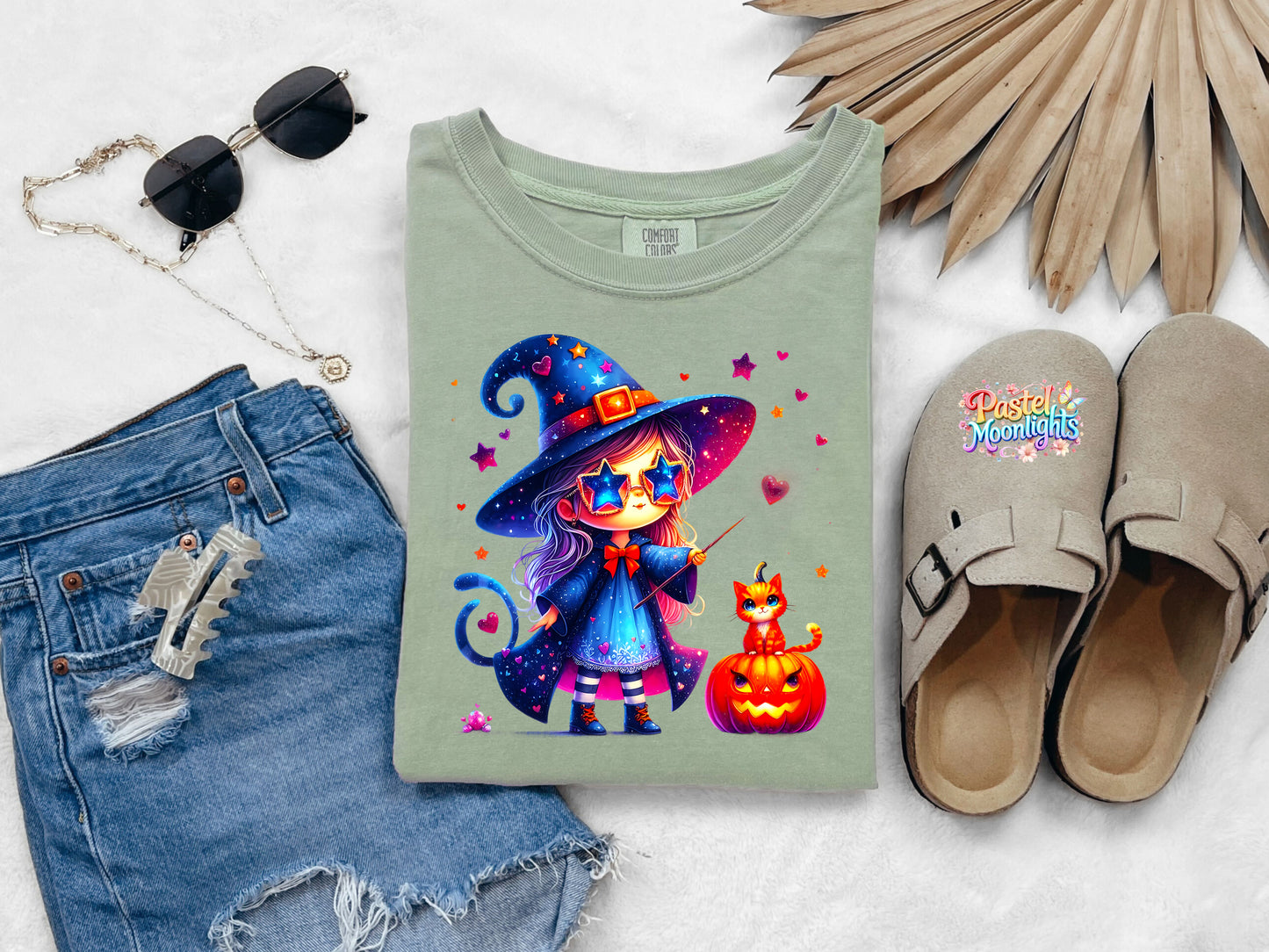 Cute Witch Design 40 DTF Print Ready to Press