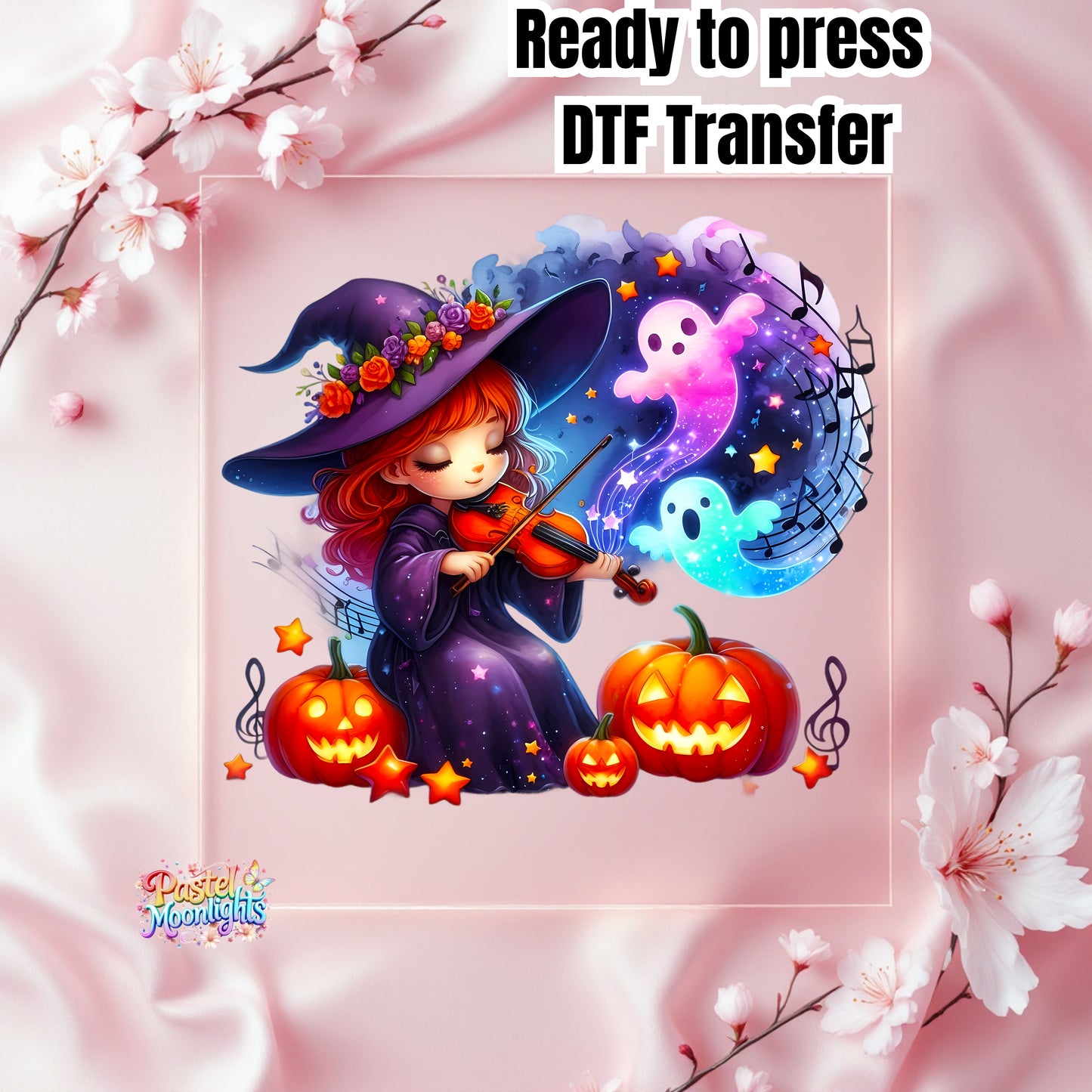 Cute Witch Design 42 DTF Print Ready to Press