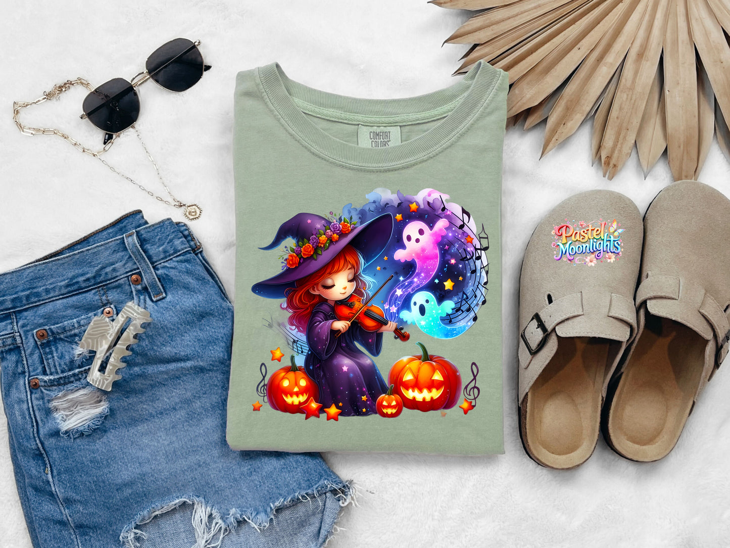 Cute Witch Design 42 DTF Print Ready to Press