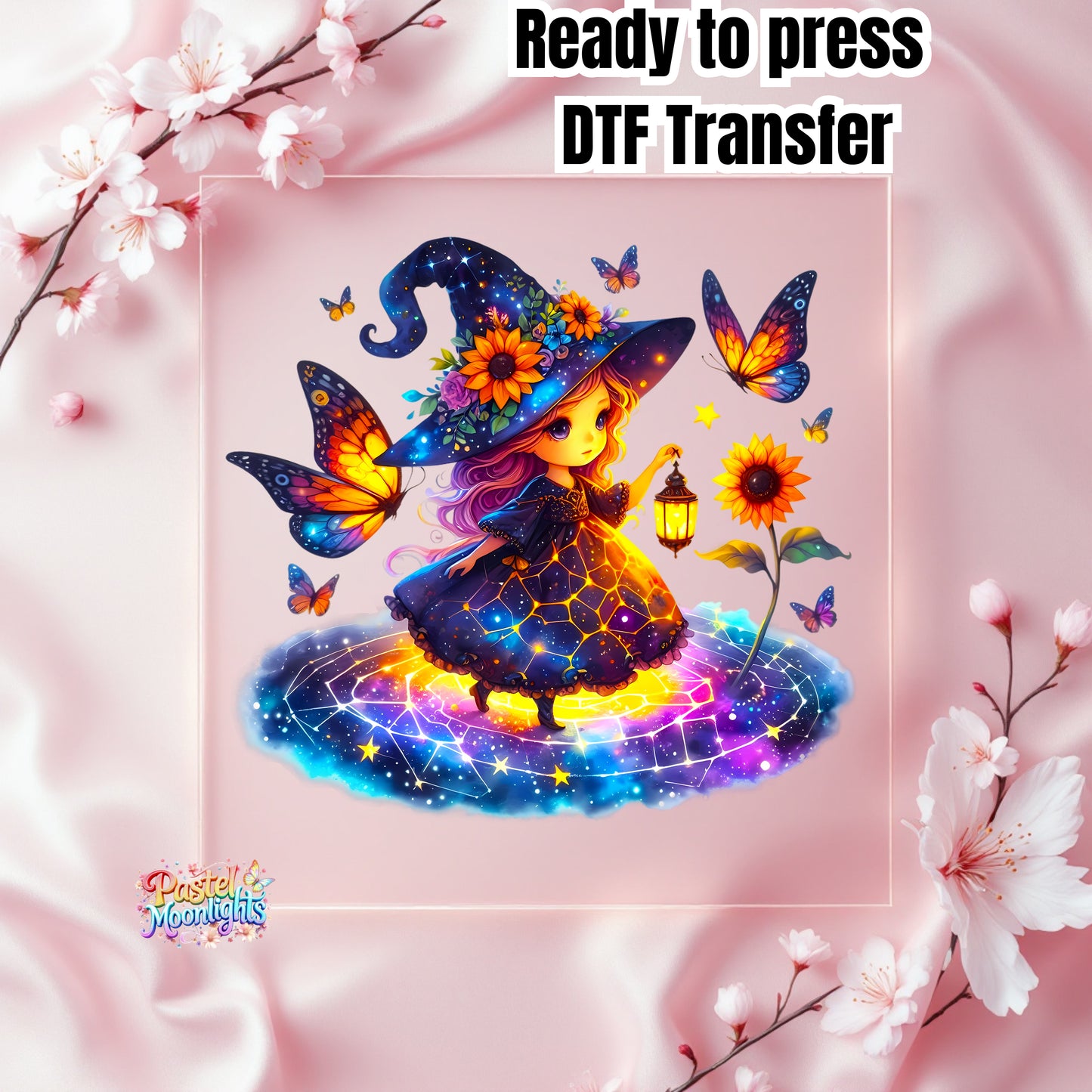 Cute Witch Design 44 DTF Print Ready to Press