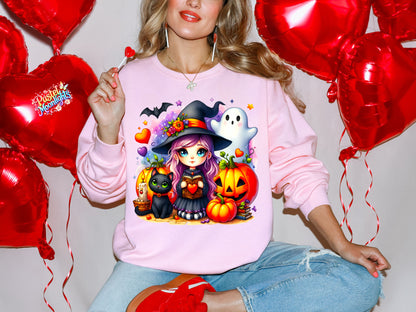 Cute Witch Design 45 DTF Print Ready to Press