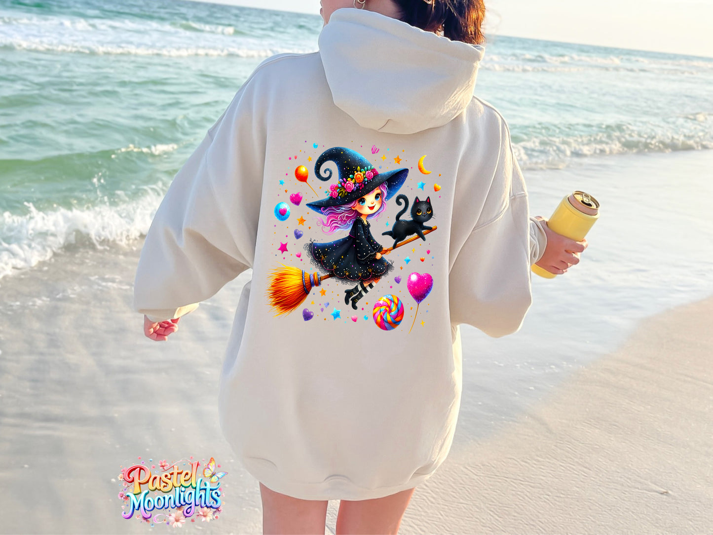 Cute Witch Design 47 DTF Print Ready to Press