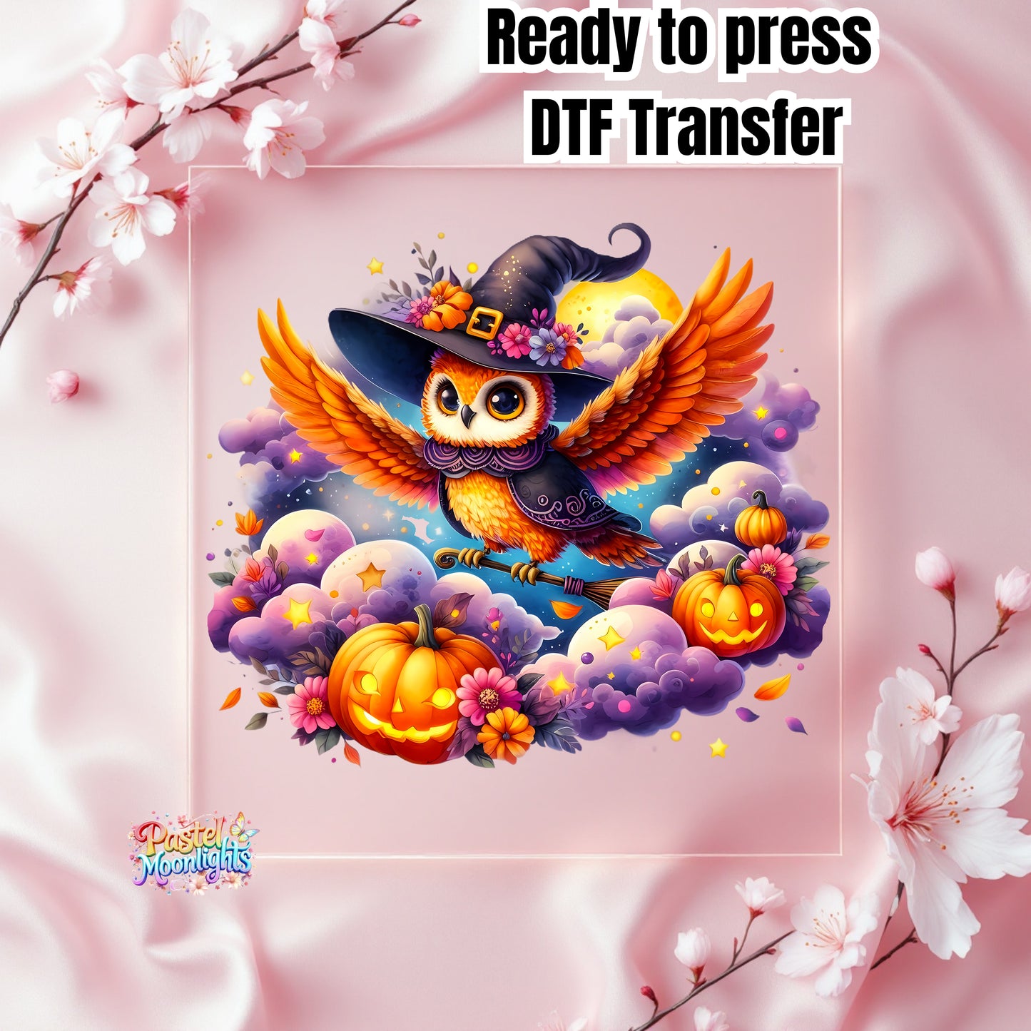 Cute Witch Design 4 DTF Print Ready to Press