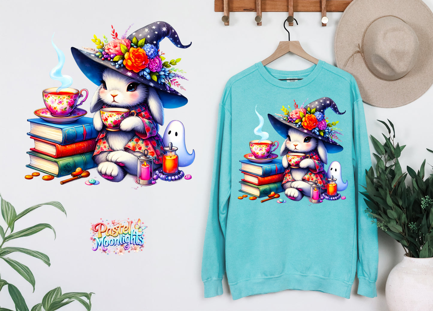 Cute Witch Design 51 DTF Print Ready to Press