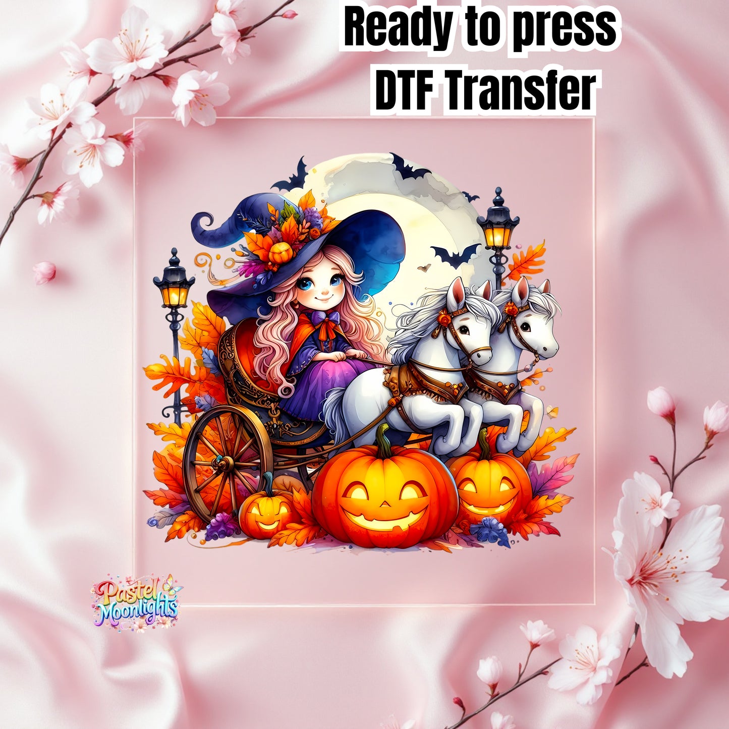 Cute Witch Design 5 DTF Print Ready to Press