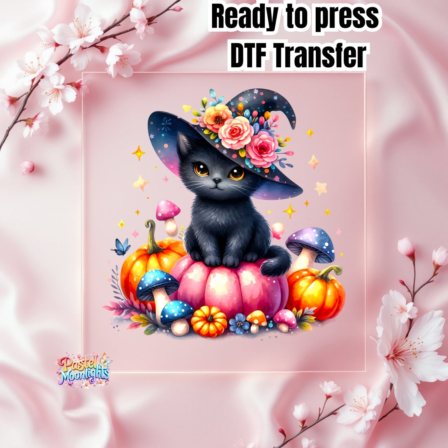 Cute Witch Design 7 DTF Print Ready to Press