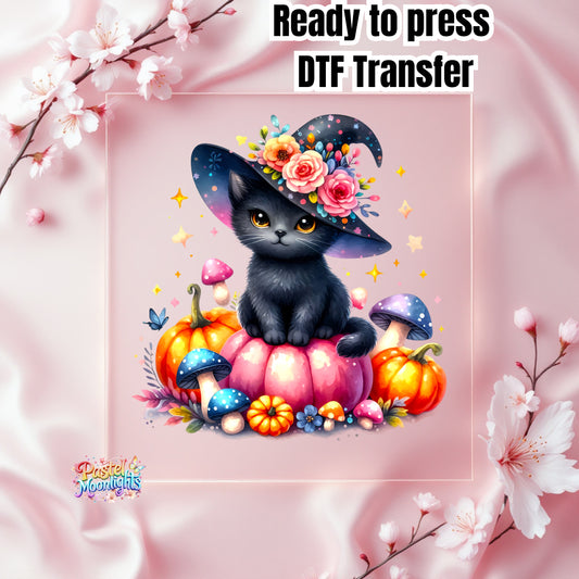 Cute Witch Design 7 DTF Print Ready to Press