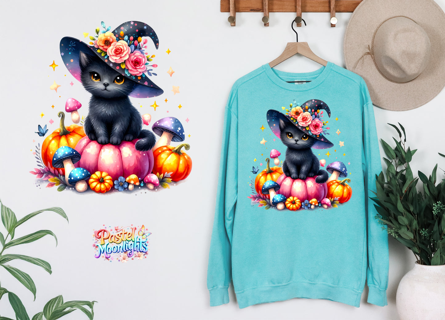 Cute Witch Design 7 DTF Print Ready to Press