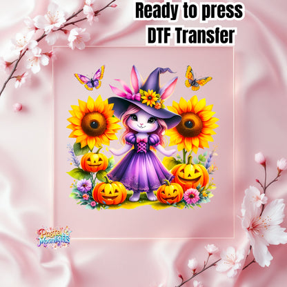 Cute Witch Design 8 DTF Print Ready to Press