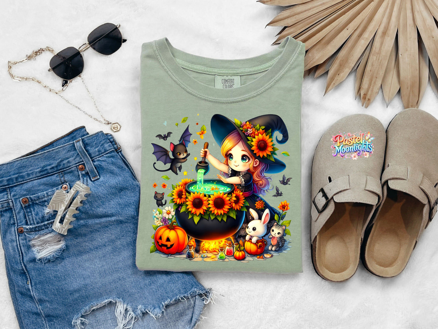 Cute Witch Design 9 DTF Print Ready to Press