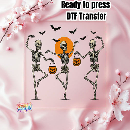 Dancing Skeletons DTF Print Ready to Press