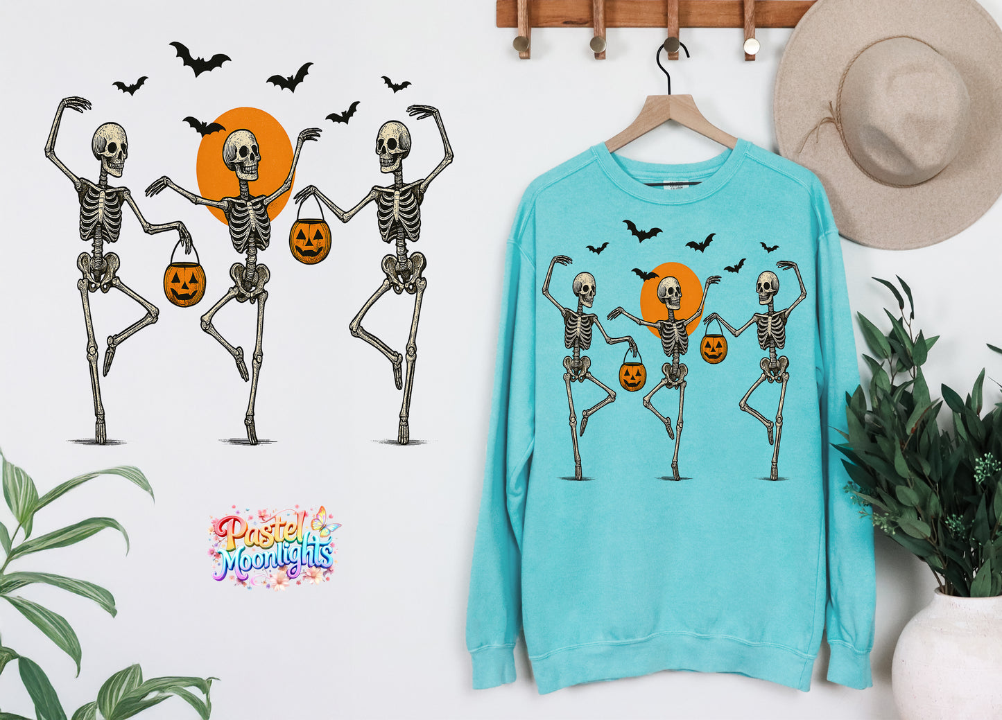 Dancing Skeletons DTF Print Ready to Press