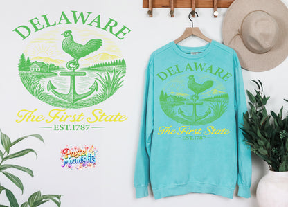 Delaware  The First State DTF Print Ready to Press