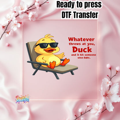 Duck Design 1 DTF Print Ready to Press