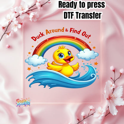 Duck Design 2 DTF Print Ready to Press