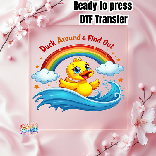 Duck Design 2 DTF Print Ready to Press