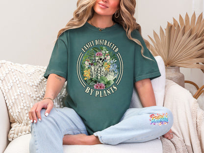 Easily Distracted By Plants DTF Print Ready to Press