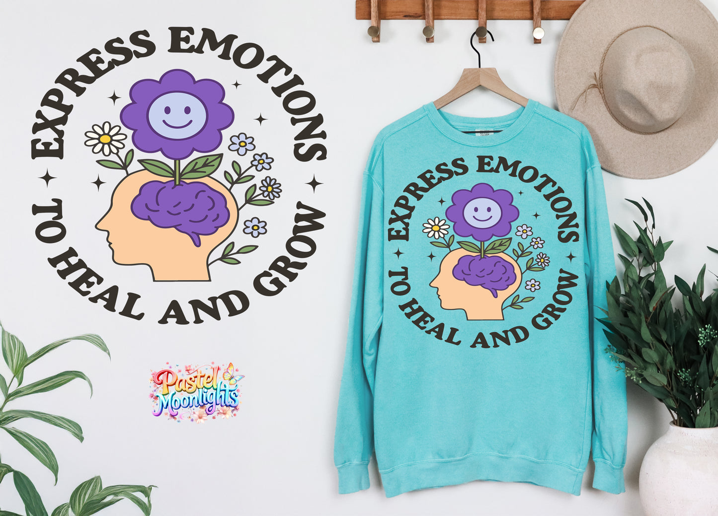 Express Emotions to Heal and Grow DTF Print Ready to Press