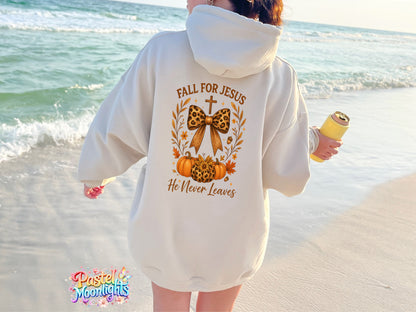 FALL FOR JESUS He never leaves 4 DTF Print Ready to Press