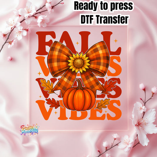 Fall Vibes 3 DTF Print Ready to Press