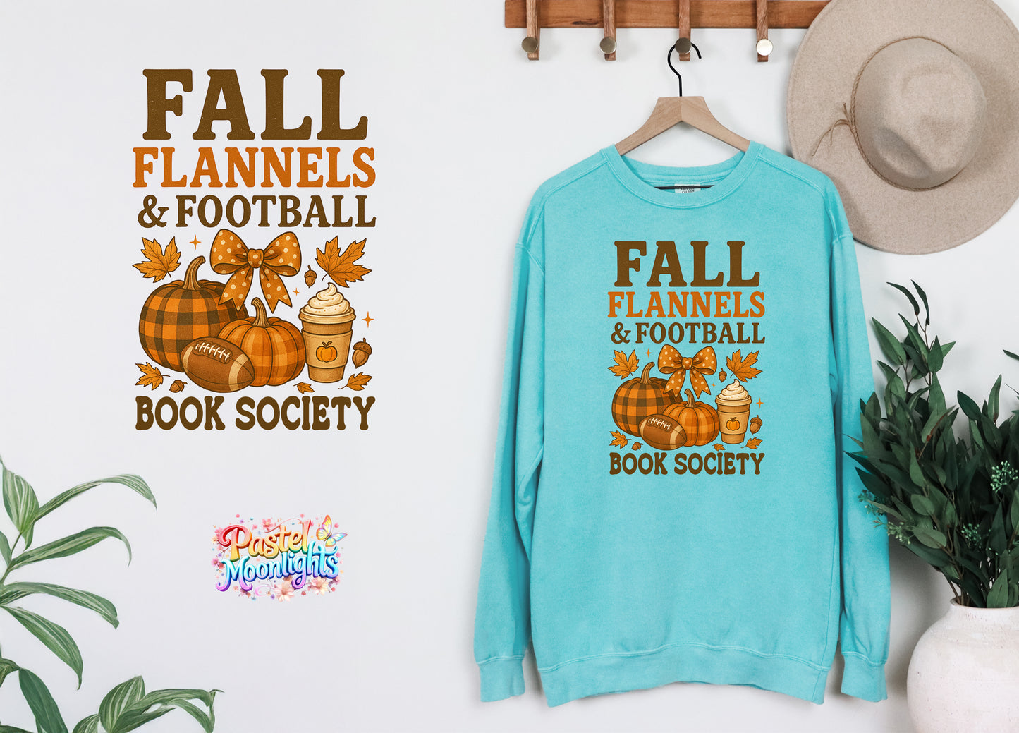 Fall  Flannels & Football  Book Society DTF Print Ready to Press