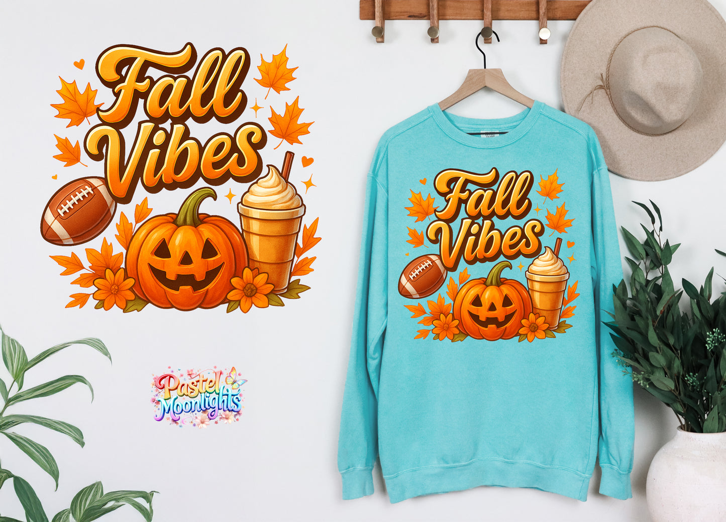 Fall Vibes 2 DTF Print Ready to Press