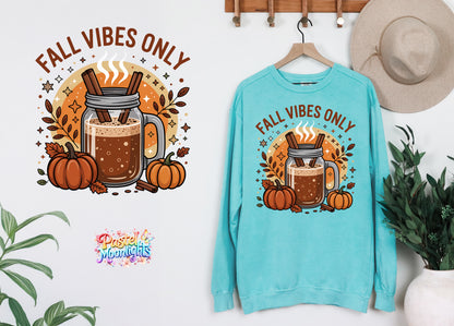 Fall Vibes Only DTF Print Ready to Press
