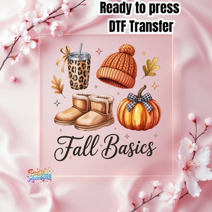 Fall basics DTF Print Ready to Press