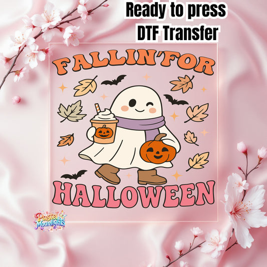 Fallin for Halloween DTF Print Ready to Press