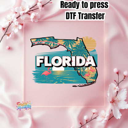 Florida The Sunshine State DTF Print Ready to Press