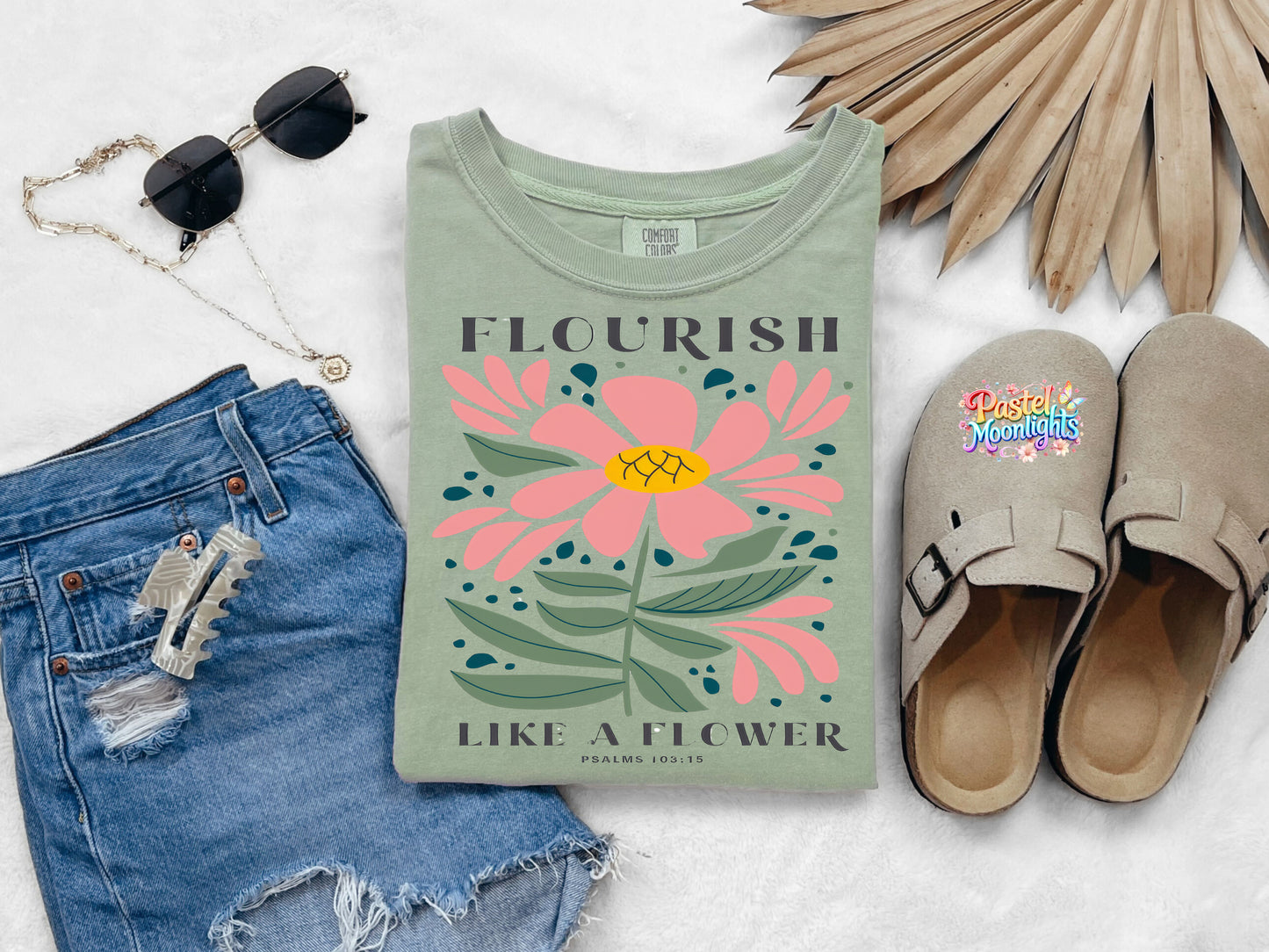 Flourish Like A flower DTF Print Ready to Press