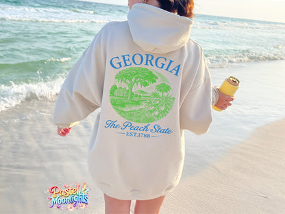 Georgia  The Peach State  DTF Print Ready to Press