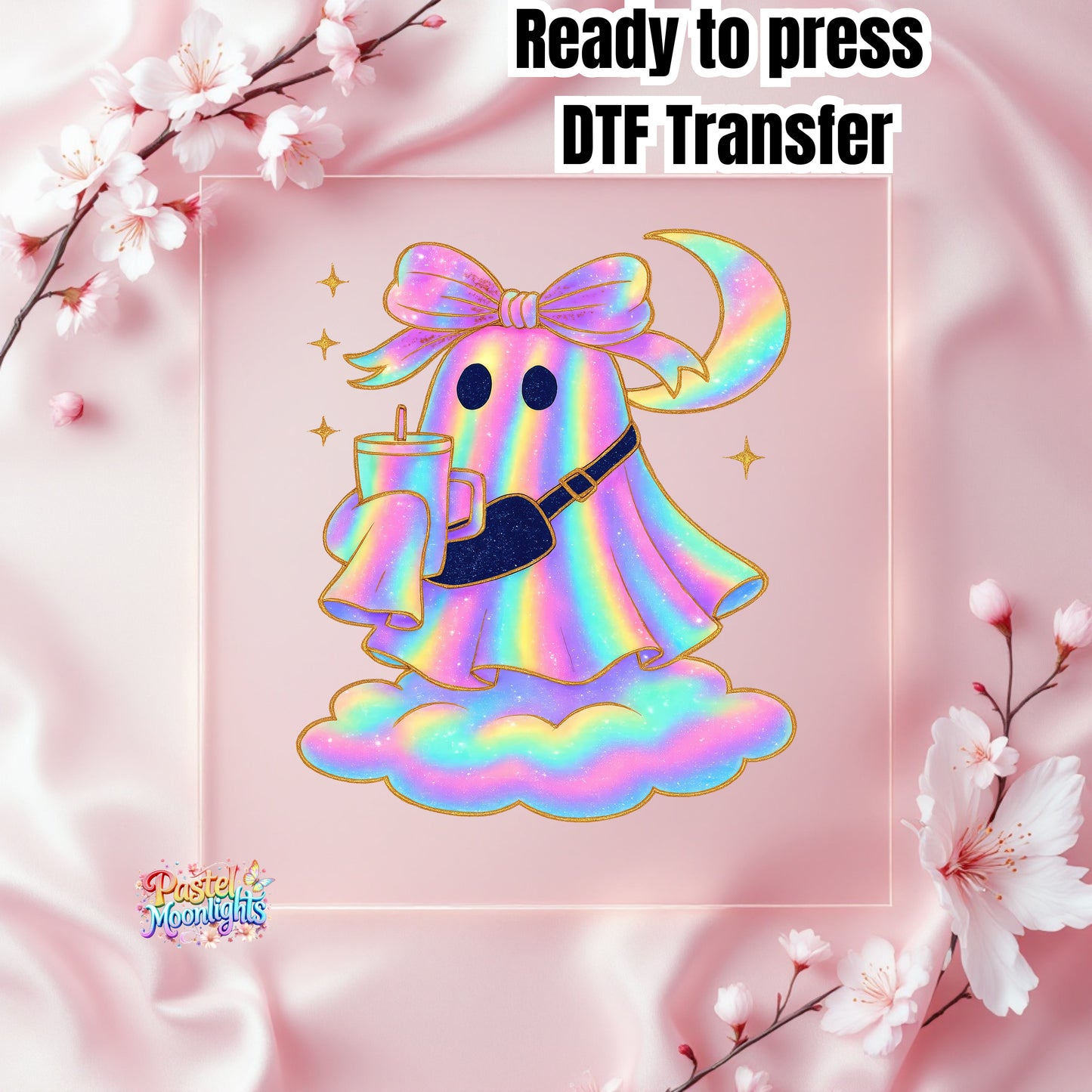 Ghost Design (10) DTF Print Ready to Press