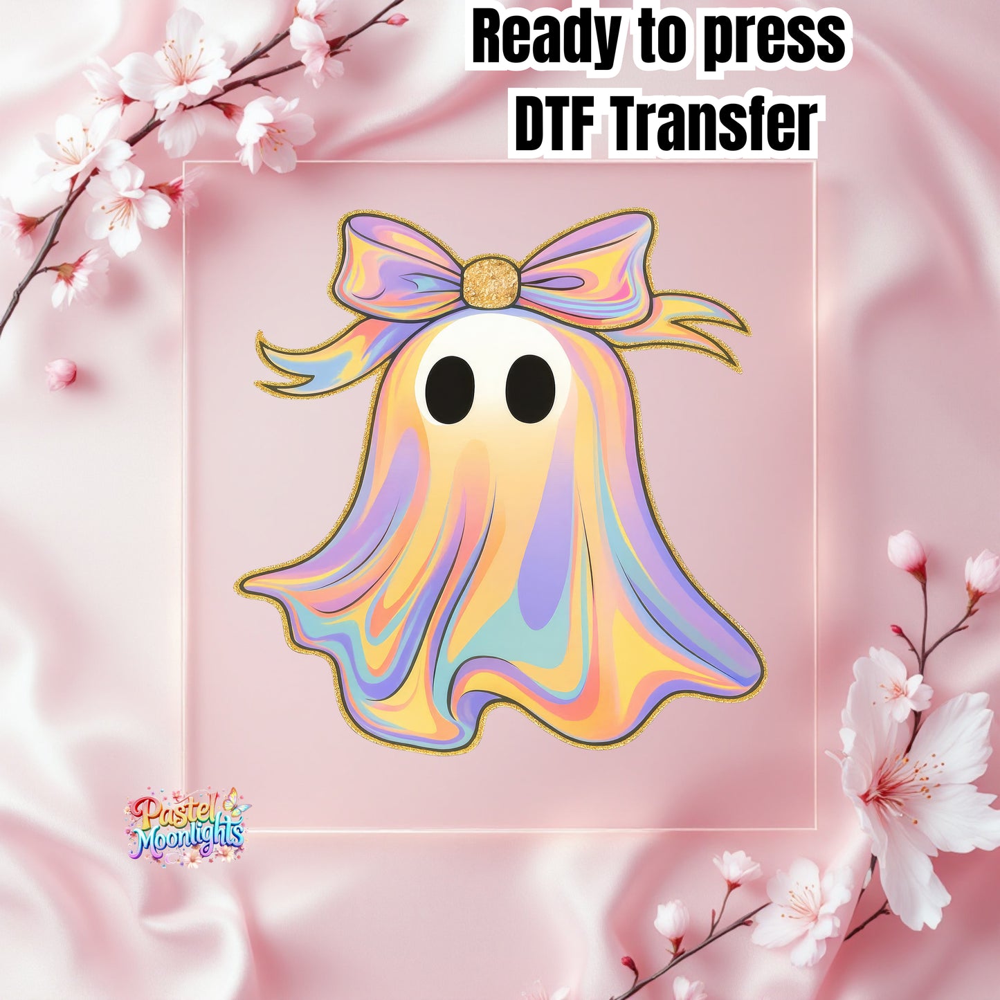 Ghost Design (12) DTF Print Ready to Press