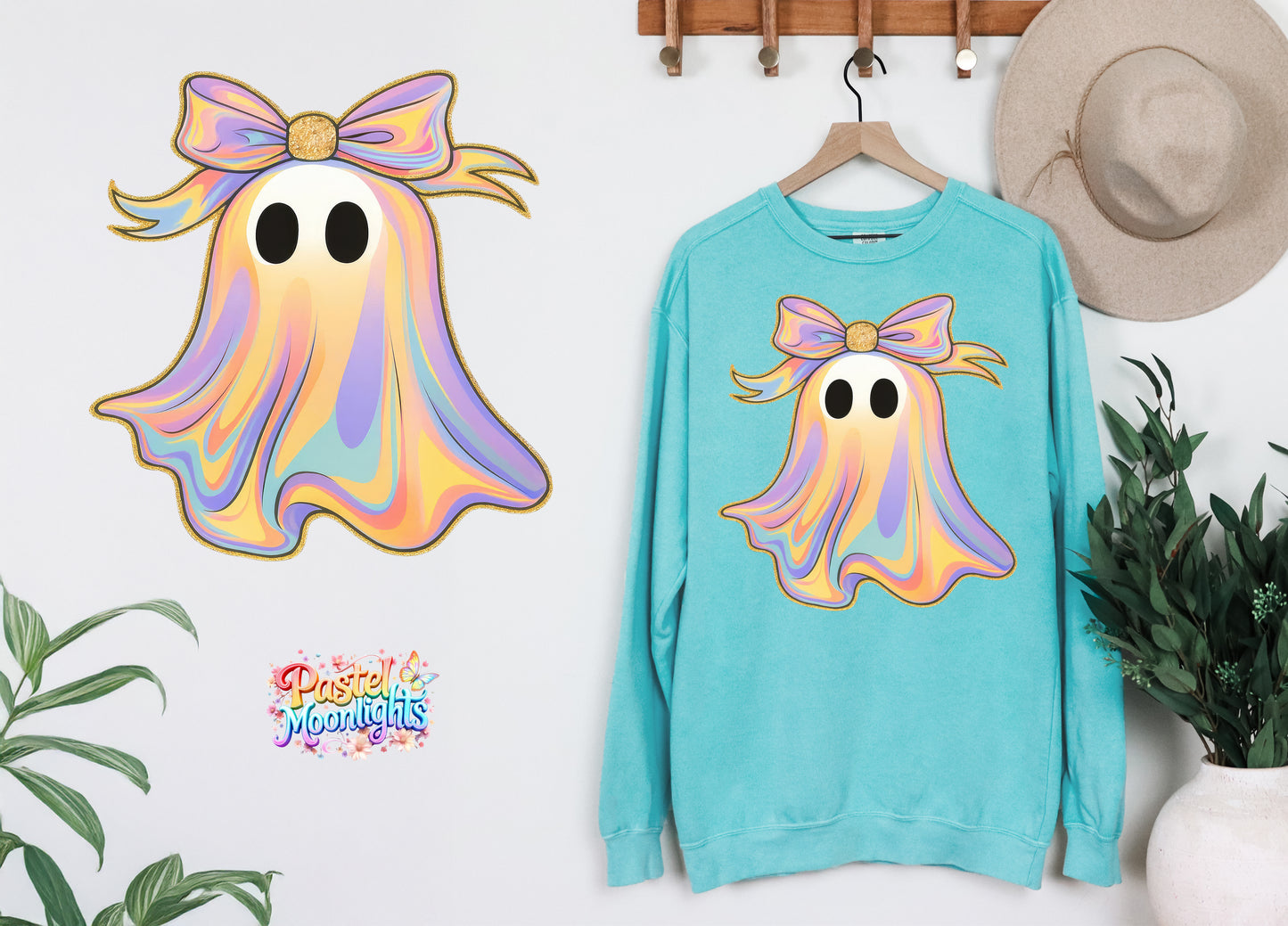 Ghost Design (12) DTF Print Ready to Press
