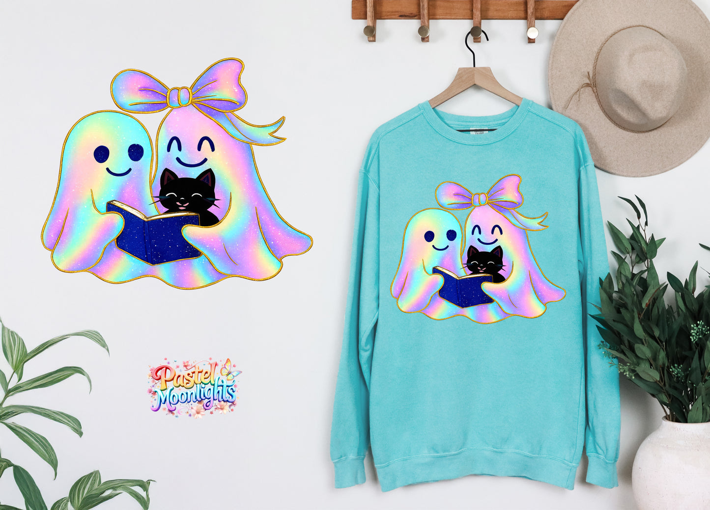 Ghost Design (14) DTF Print Ready to Press