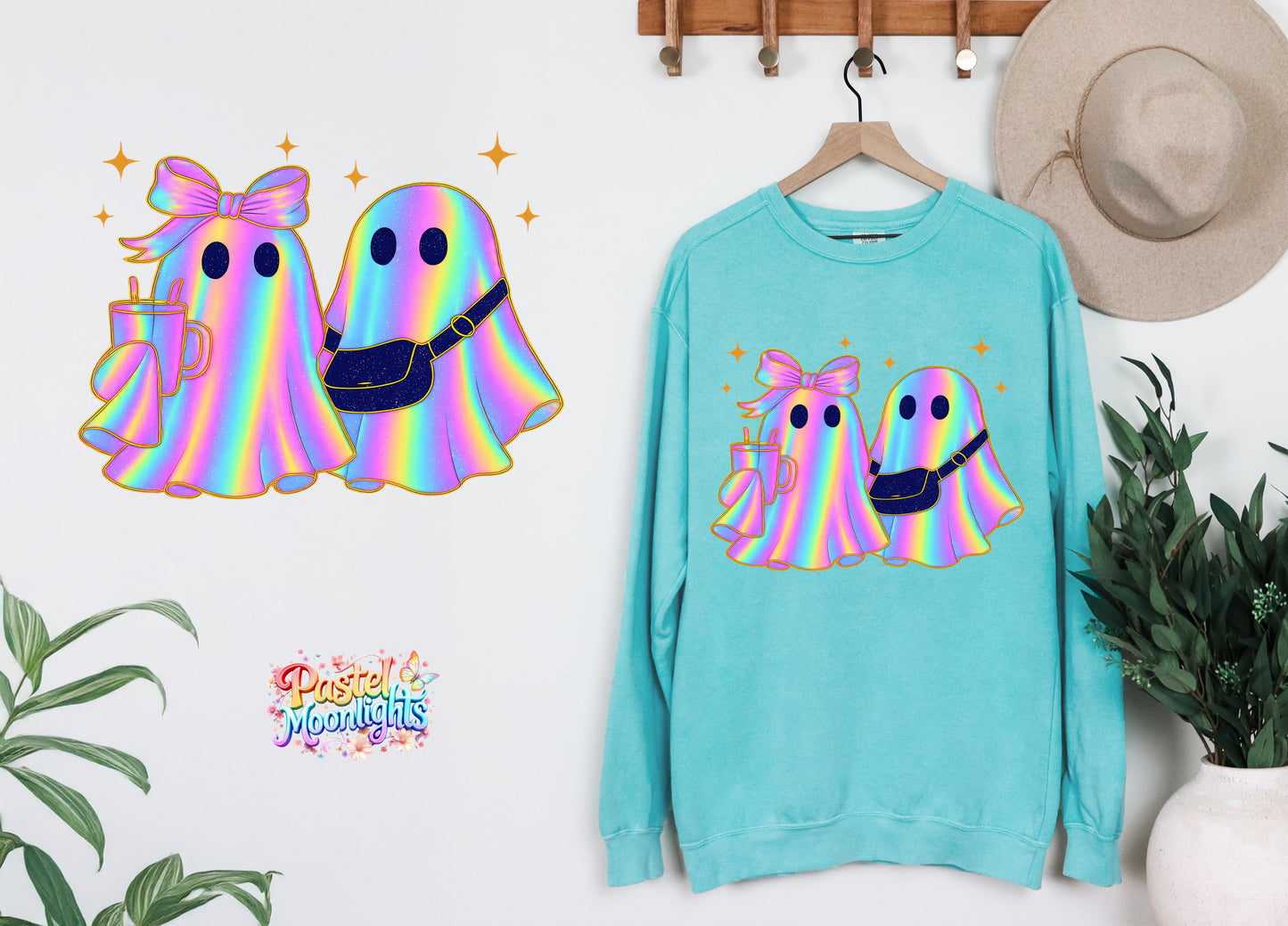 Ghost Design (16) DTF Print Ready to Press