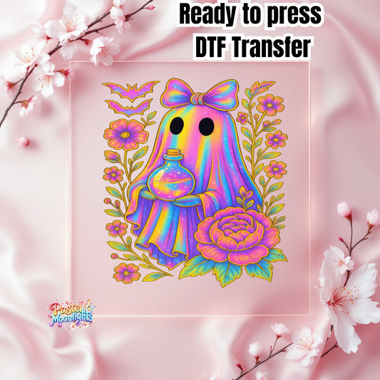 Ghost Design (20) DTF Print Ready to Press