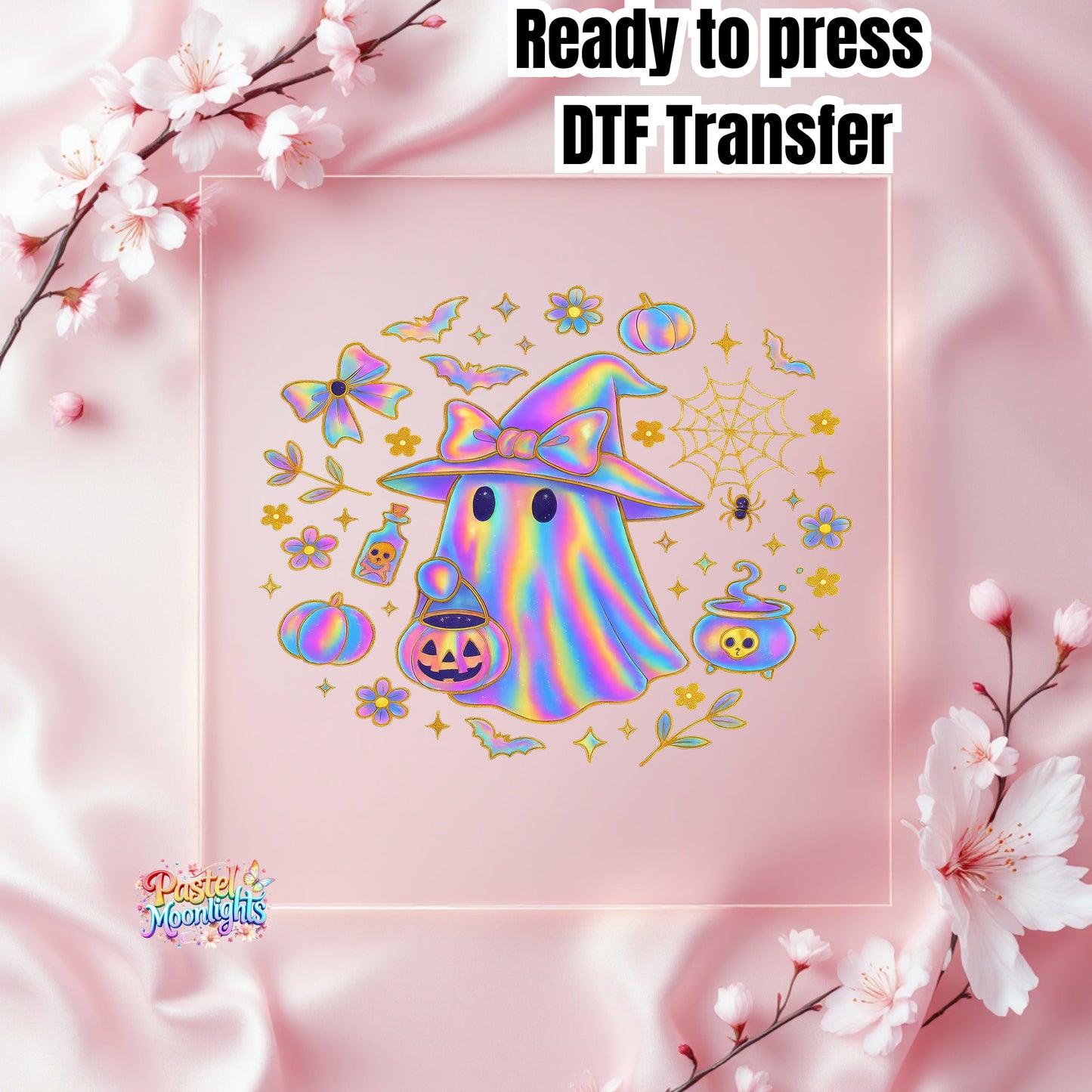 Ghost Design (22) DTF Print Ready to Press