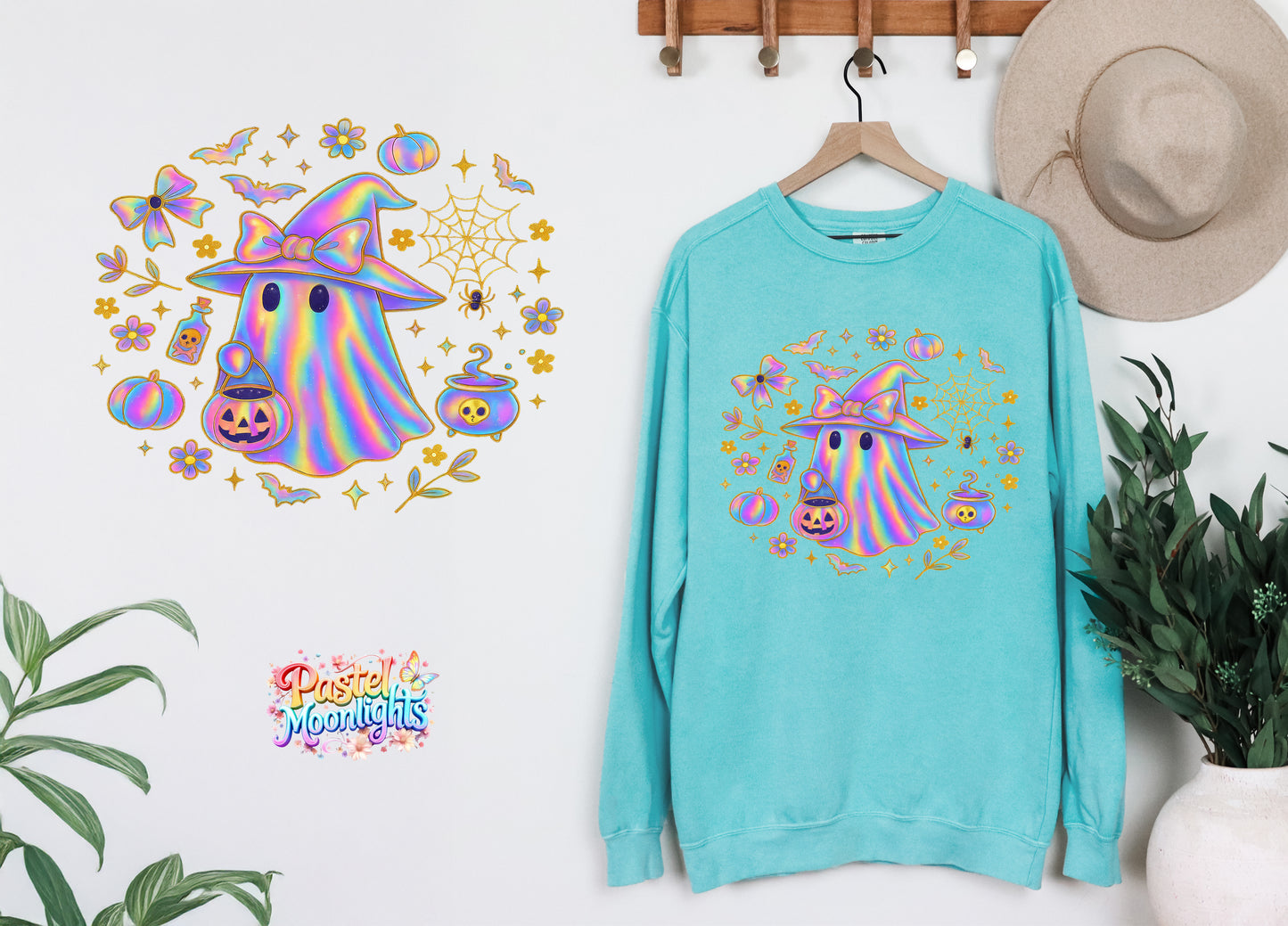 Ghost Design (22) DTF Print Ready to Press