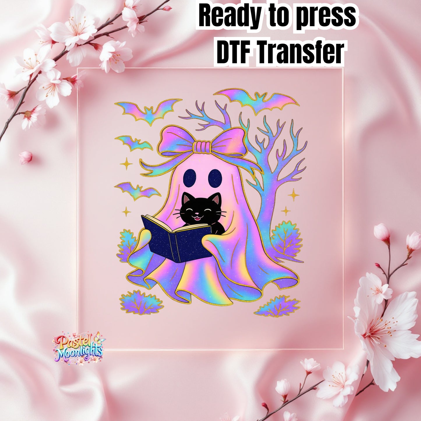 Ghost Design (5) DTF Print Ready to Press