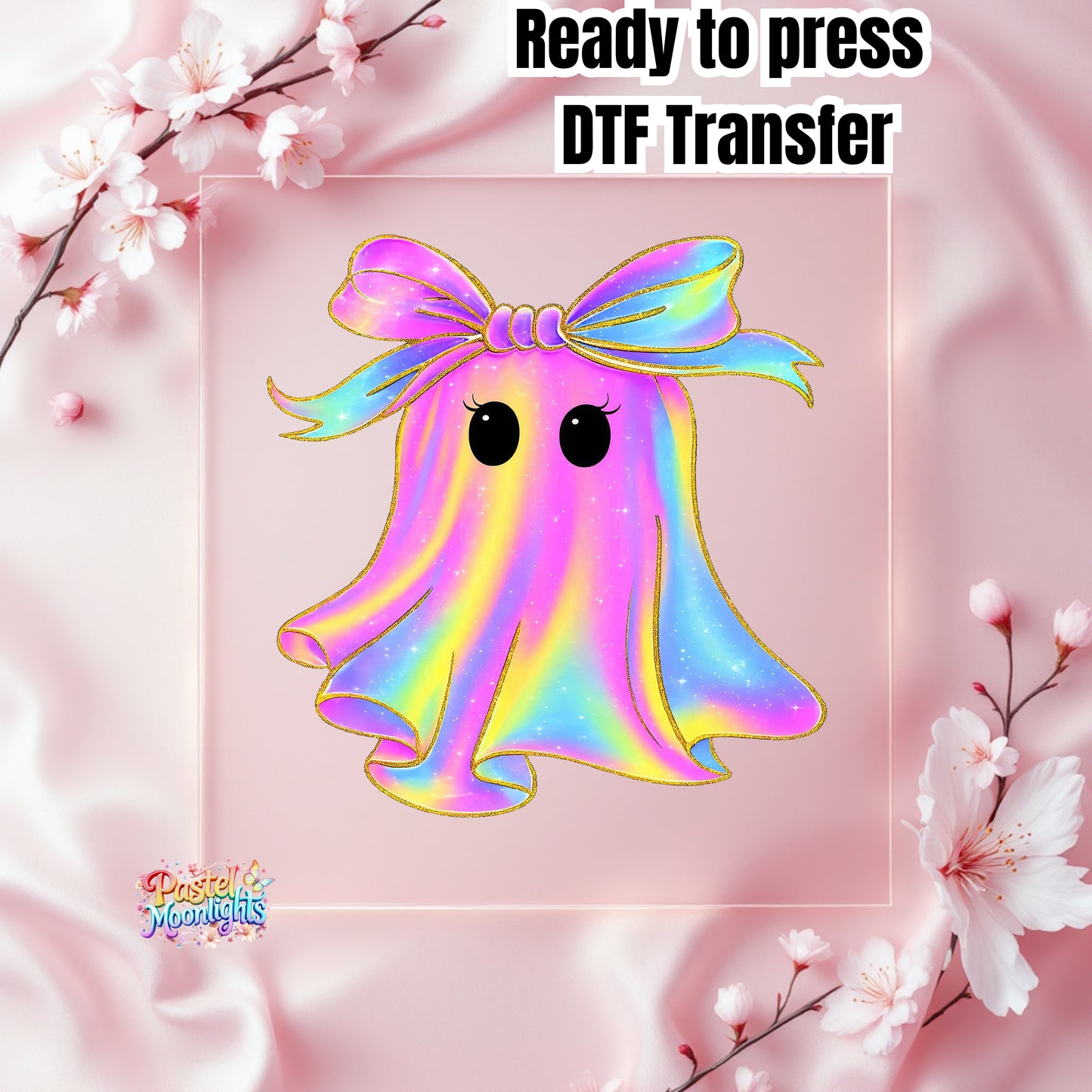 Ghost Design (6) DTF Print Ready to Press