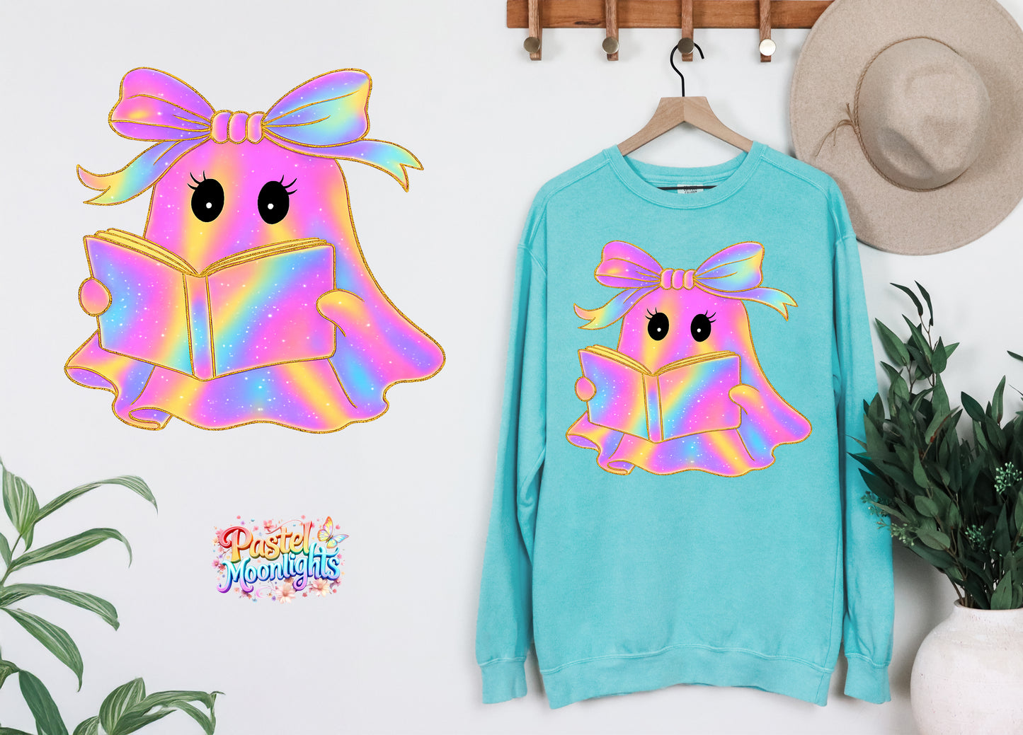 Ghost Design (9) DTF Print Ready to Press