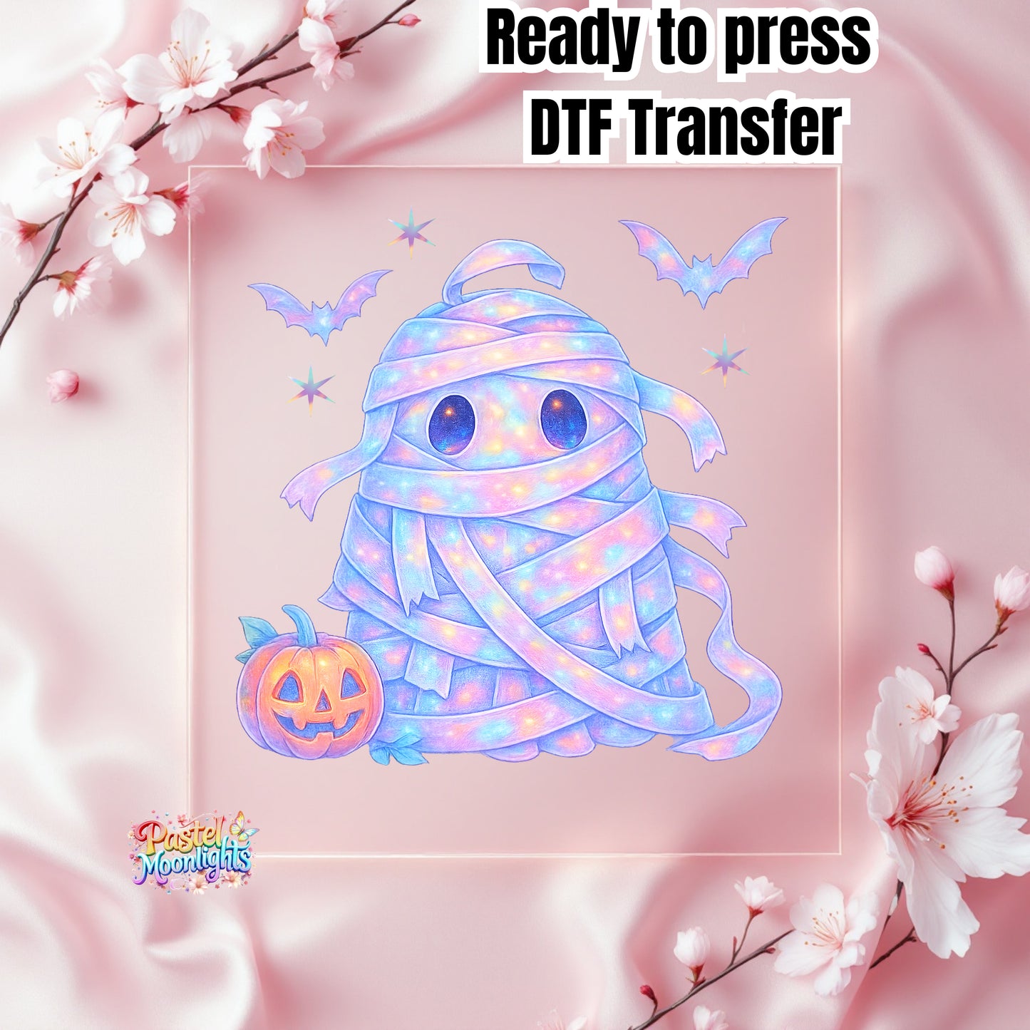 Ghost Mummy DTF Print Ready to Press