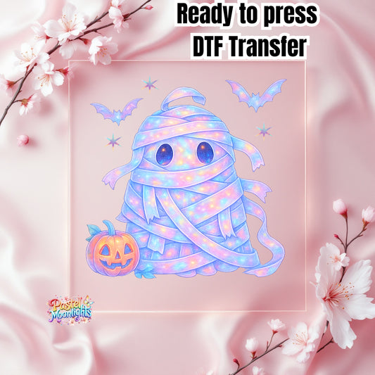 Ghost Mummy DTF Print Ready to Press