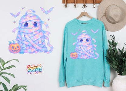 Ghost Mummy DTF Print Ready to Press