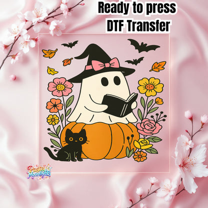 Ghost Read Book DTF Print Ready to Press